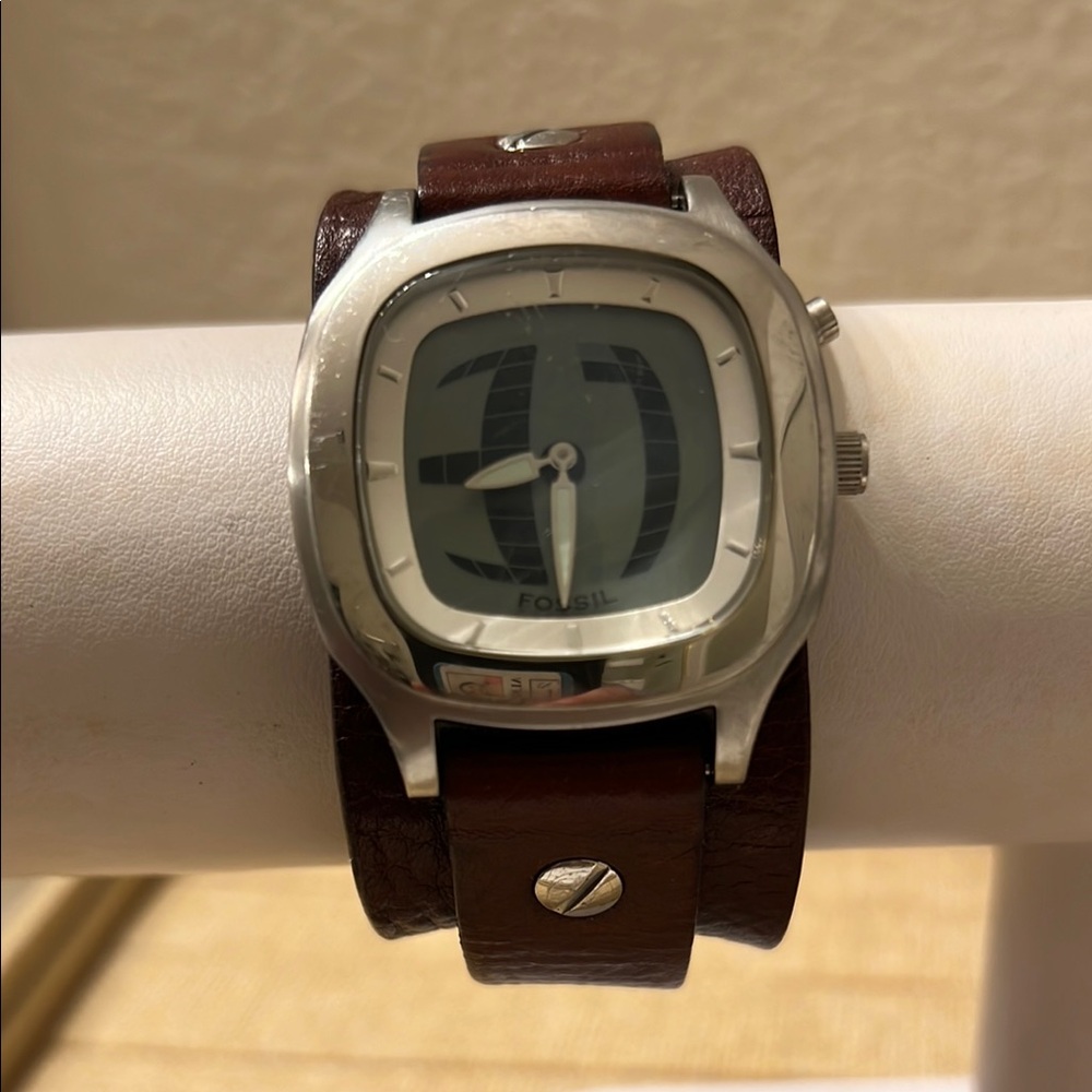 Fossil Brown Leather Strap Watch